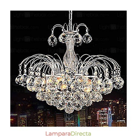 Lámpara colgante de lujo moderna de cristal de 3 luces Lámpara colgante de lujo moderna de cristal de 3 luces