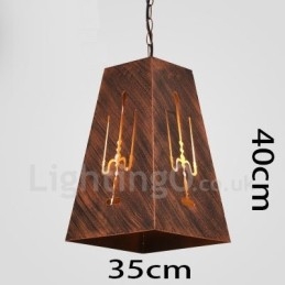 Lámpara colgante retro vintage de 1 luz para cafetería o casa.