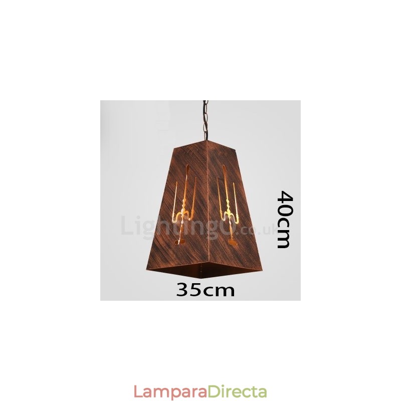 Lámpara colgante retro vintage de 1 luz para cafetería o casa.