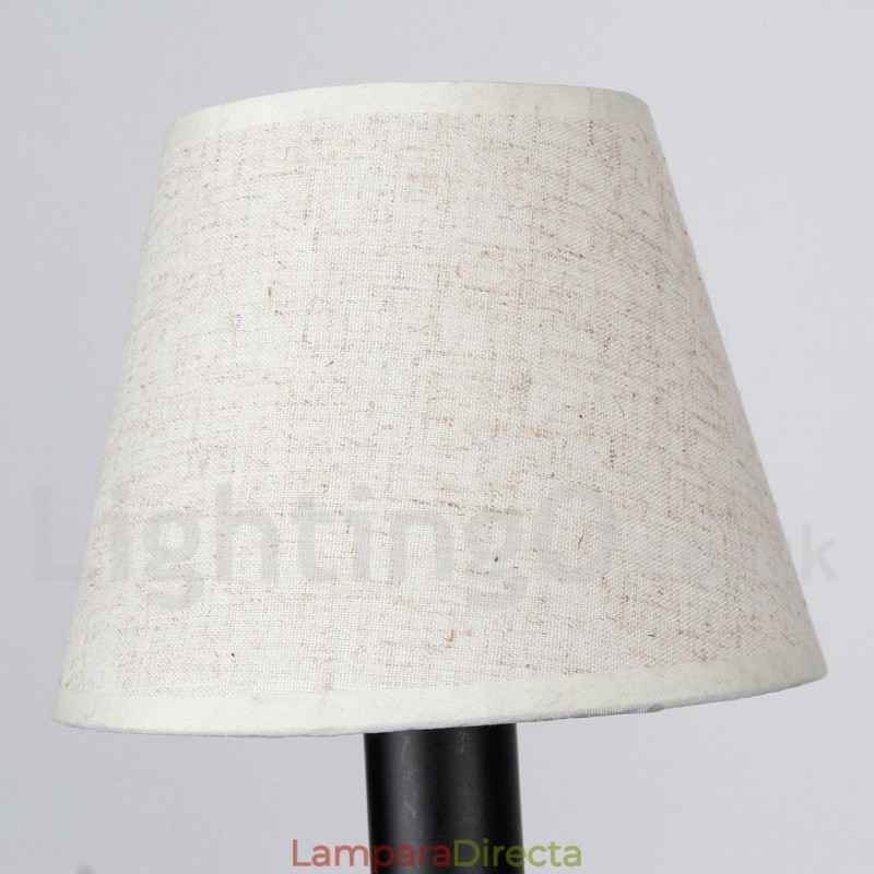 Lámpara de araña de 5 luces rústica, retro, estilo mediterráneo, contemporánea, estilo vela, color negro