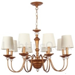 Lámpara de araña estilo vela retro de 8 luces