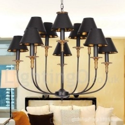 Lámpara de araña estilo vela retro contemporáneo