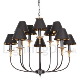 Lámpara de araña estilo vela retro contemporáneo