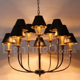 Lámpara de araña estilo vela retro contemporáneo