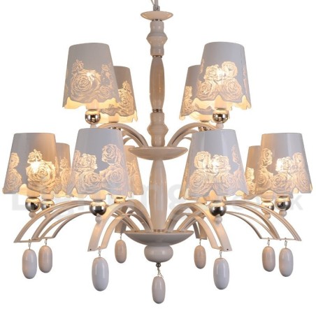 Lámpara de araña grande estilo vela, estilo rústico retro, color negro, de 12 luces y 2 niveles Lámpara de araña grande estilo vela, estilo rústico retro, color negro, de 12 luces y 2 niveles