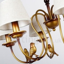 Lámpara de araña de estilo rústico retro, contemporánea y moderna de 12 luces