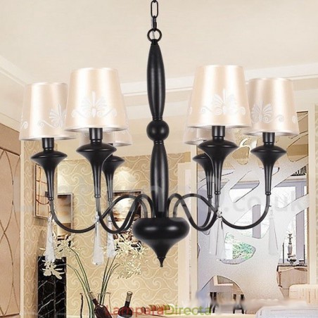 Lámpara de araña estilo vela de 6 luces estilo mediterráneo Lámpara de araña estilo vela de 6 luces estilo mediterráneo