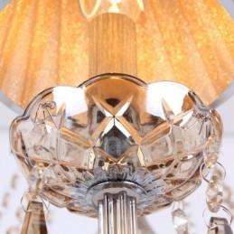 Lámpara de araña estilo vela de cristal K9 de 3 luces