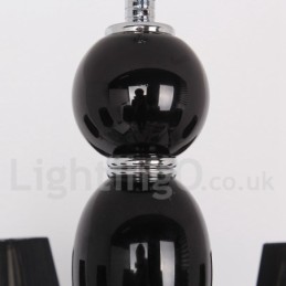 Lámpara de araña contemporánea de cristal K9 de 6 luces blancas estilo vela