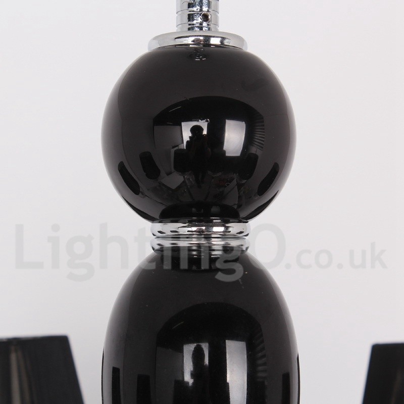 Lámpara de araña contemporánea de cristal K9 de 6 luces blancas estilo vela