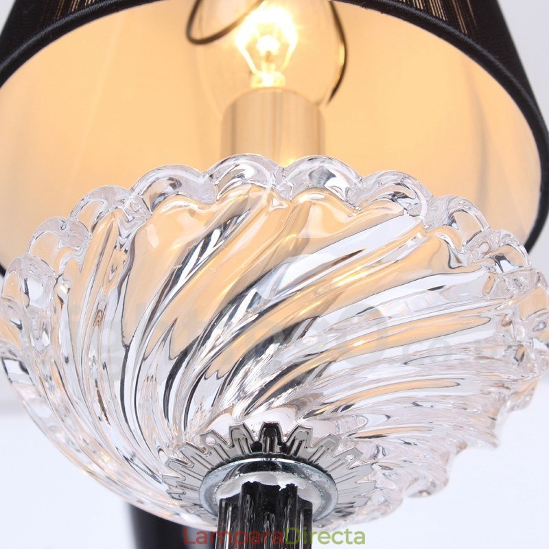 Lámpara de araña contemporánea de cristal K9 de 8 luces blancas estilo vela