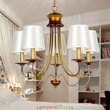 Lámpara de araña de 5 luces estilo rústico mediterráneo, moderna y contemporánea, estilo vela. Lámpara de araña de 5 luces estilo rústico mediterráneo, moderna y contemporánea, estilo vela.