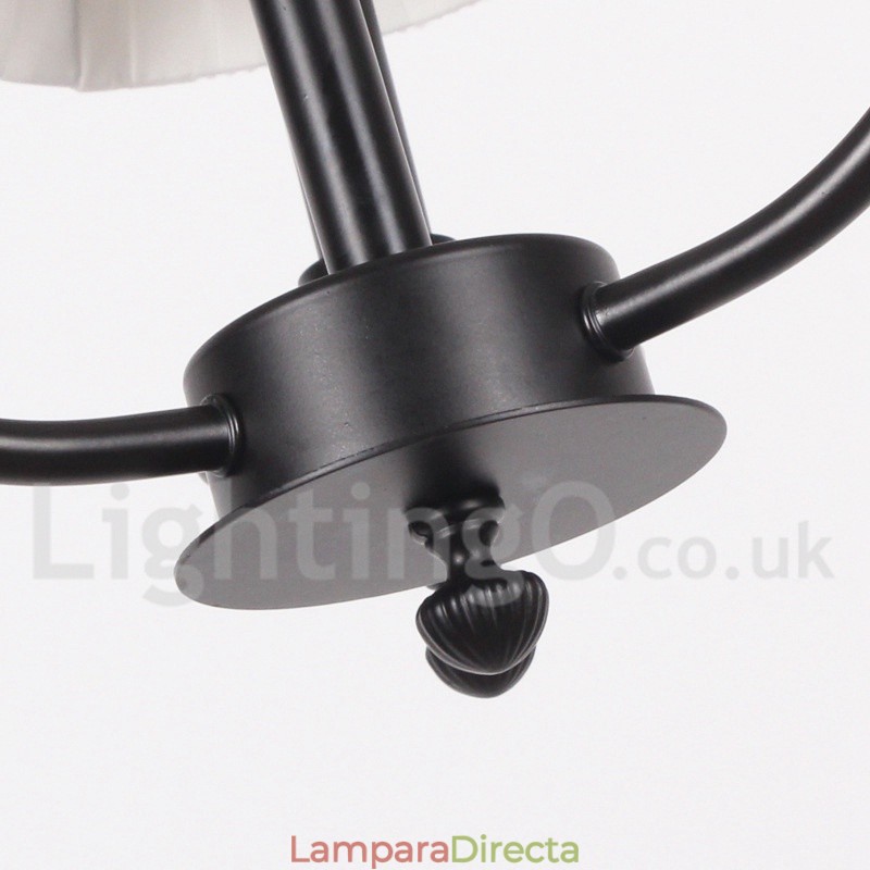 Lámpara de araña grande estilo vela de 12 luces, estilo rústico retro de 2 niveles