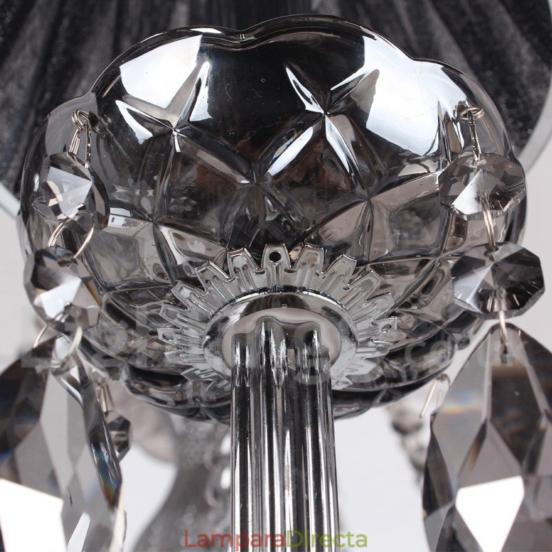 Lámpara de araña estilo vela de cristal K9 de 3 luces