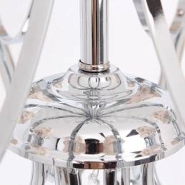 Lámpara de araña contemporánea de cristal K9 de 8 luces estilo vela
