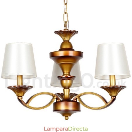 Lámpara de araña rústica de 3 luces estilo mediterráneo retro Lámpara de araña rústica de 3 luces estilo mediterráneo retro
