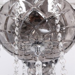 Lámpara de araña estilo vela de cristal K9 de 8 luces