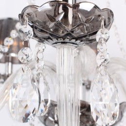 Lámpara de araña estilo vela de cristal K9 de 8 luces