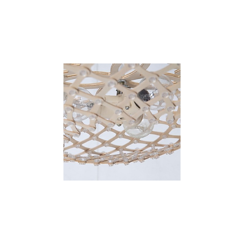 Lámpara de araña de madera vintage