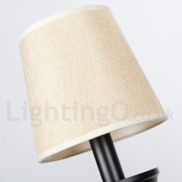 Lámpara de araña rústica retro contemporánea de 6 luces