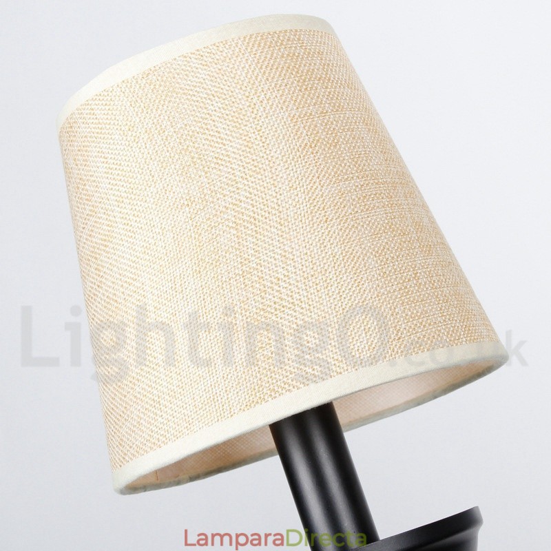 Lámpara de araña de 3 luces estilo rústico retro contemporáneo con forma de vela