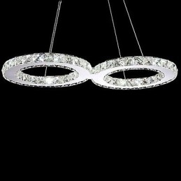Lámpara de araña de metal de cristal, moderna, contemporánea, tradicional, clásica, campestre