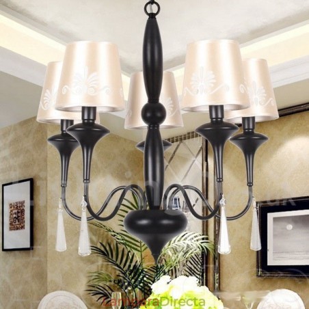 Lámpara de araña estilo vela de 5 luces estilo mediterráneo Lámpara de araña estilo vela de 5 luces estilo mediterráneo