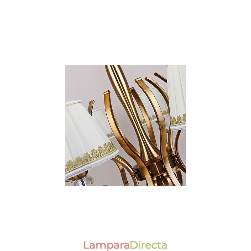 Lámpara de araña moderna contemporánea de metal