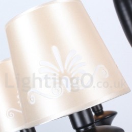 Lámpara de araña de 3 luces estilo mediterráneo estilo vela
