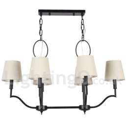 Lámpara de araña moderna contemporánea de 6 luces estilo vela