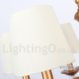 Lámpara de araña estilo vela retro de 3 luces