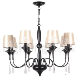 Lámpara de araña estilo vela de 8 luces