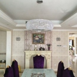 Lámpara colgante de techo de cristal K9 moderna, lámpara de araña para interiores, lámparas de tambor, accesorios de iluminación