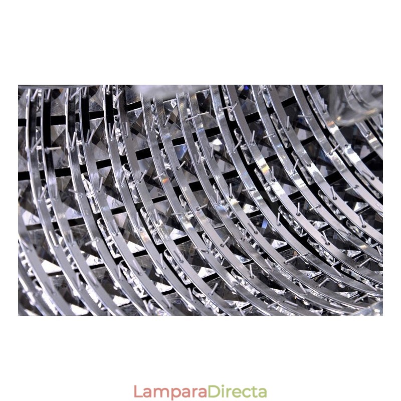 Lámpara colgante de techo de cristal K9 moderna, lámpara de araña para interiores, lámparas de tambor, accesorios de iluminación