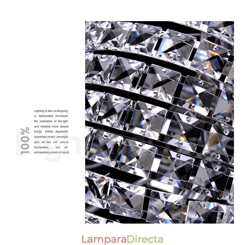 Lámpara colgante de techo de cristal K9 moderna, lámpara de araña para interiores, lámparas de tambor, accesorios de iluminación