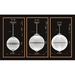 Lámpara colgante de techo de cristal K9 moderna con forma de globo, lámpara de araña para interiores, lámparas de tambor, accesorios de iluminación