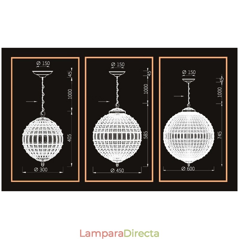 Lámpara colgante de techo de cristal K9 moderna con forma de globo, lámpara de araña para interiores, lámparas de tambor, accesorios de iluminación