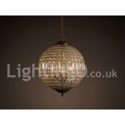 Lámpara colgante de techo de cristal K9 moderna con forma de globo, lámpara de araña para interiores, lámparas de tambor, accesorios de iluminación