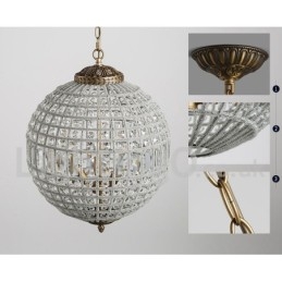 Lámpara colgante de techo de cristal K9 moderna con forma de globo, lámpara de araña para interiores, lámparas de tambor, accesorios de iluminación