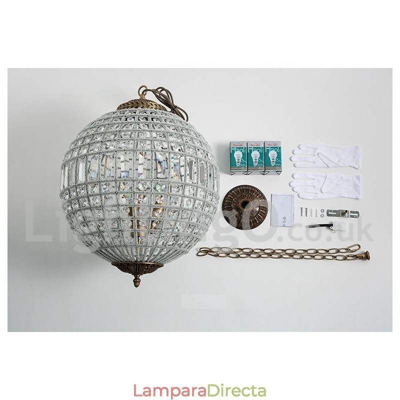 Lámpara colgante de techo de cristal K9 moderna con forma de globo, lámpara de araña para interiores, lámparas de tambor, accesorios de iluminación