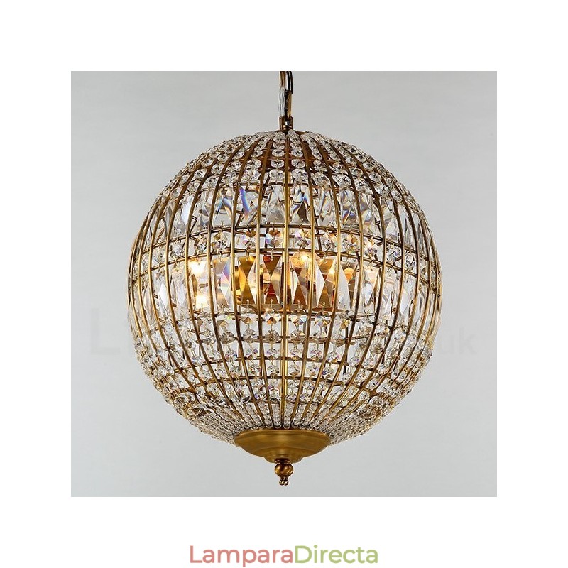 Lámpara colgante de techo de cristal K9 moderna con forma de globo, lámparas de araña para interiores, accesorios de iluminación