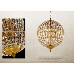 Lámpara colgante de techo de cristal K9 moderna con forma de globo, lámparas de araña para interiores, accesorios de iluminación