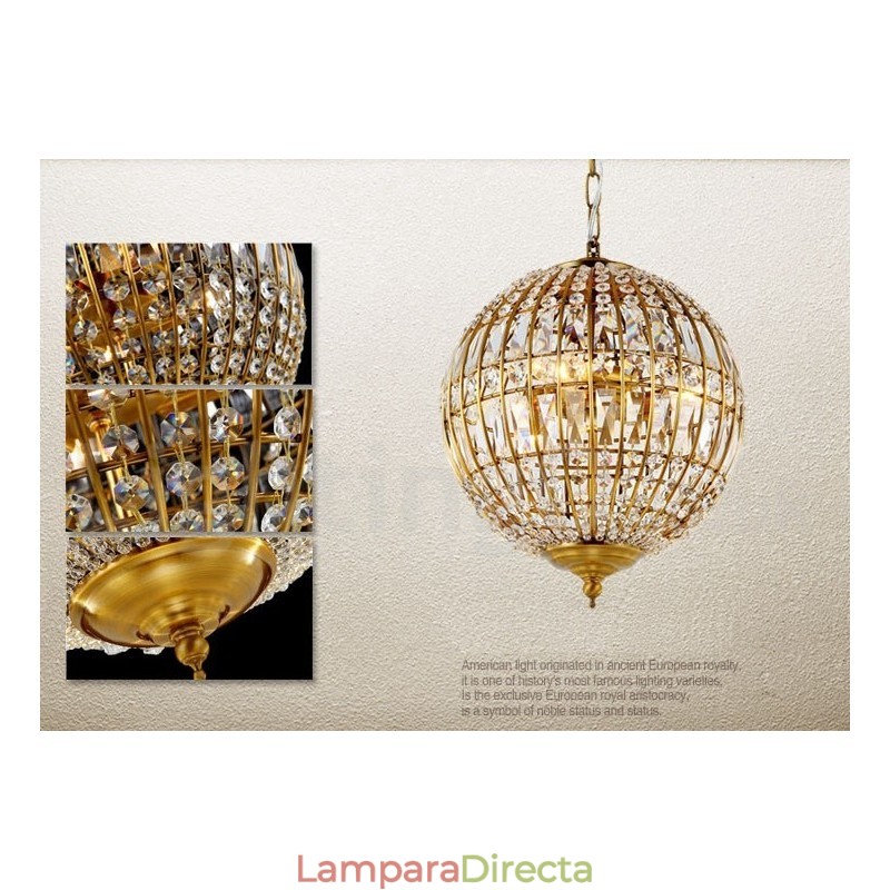 Lámpara colgante de techo de cristal K9 moderna con forma de globo, lámparas de araña para interiores, accesorios de iluminación