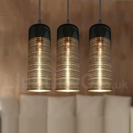 Lámpara colgante de salón con luz de cristal europea