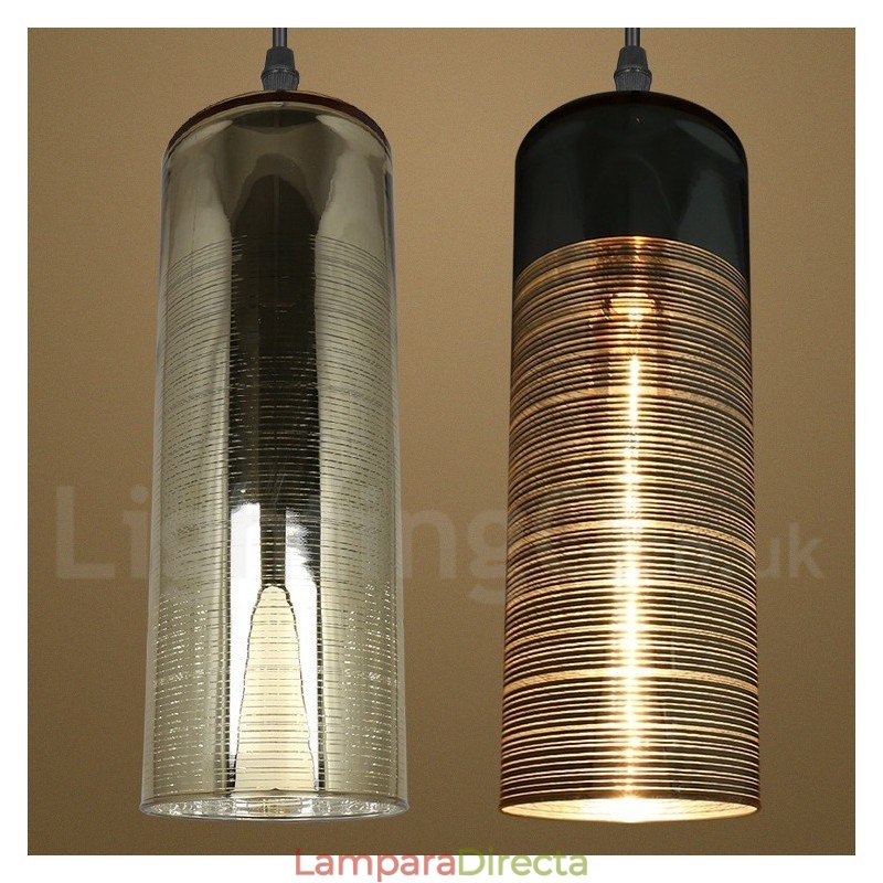 Lámpara colgante de salón con luz de cristal europea