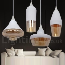 Lámpara colgante de cristal estilo salón retro europeo