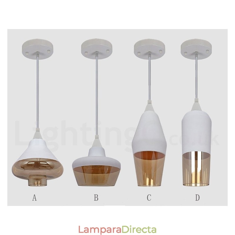 Lámpara colgante de cristal estilo salón retro europeo