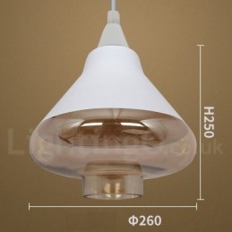 Lámpara colgante de cristal estilo salón retro europeo