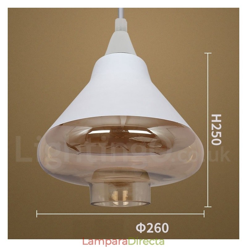 Lámpara colgante de cristal estilo salón retro europeo