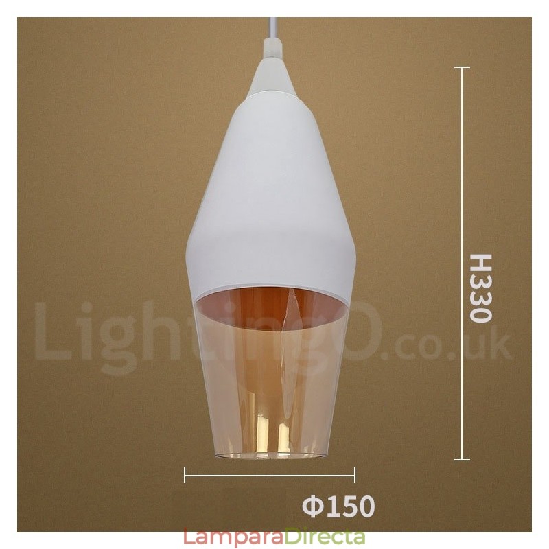 Lámpara colgante de cristal estilo salón retro europeo